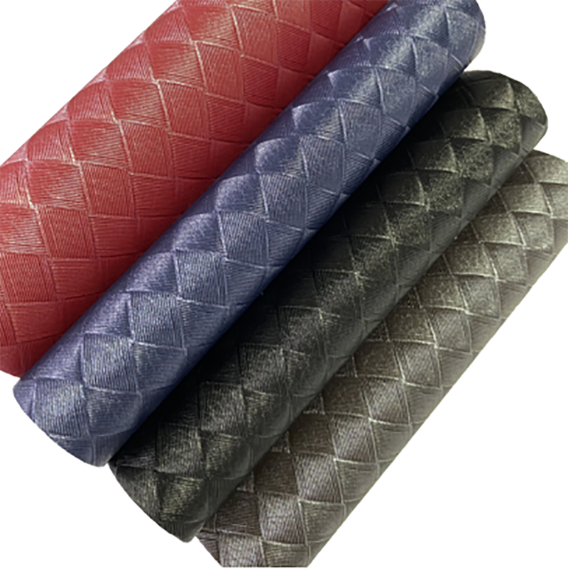 รูปทรงเพชร PVC Synthetic Leather สำหรับการตกแต่ง