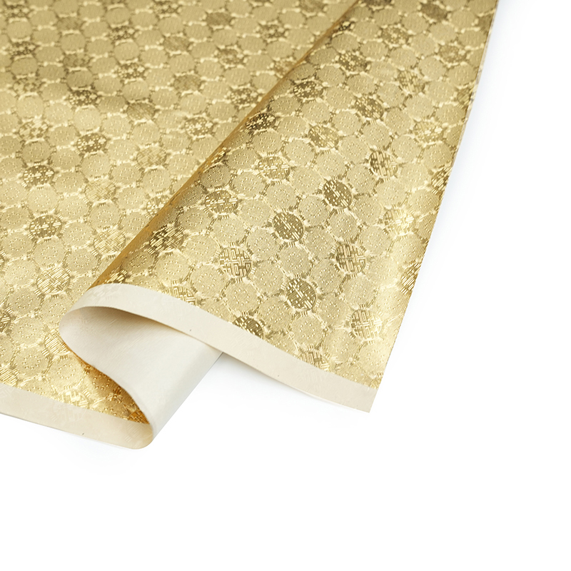 หนัง faux สีทองเงางามสำหรับกระเป๋า